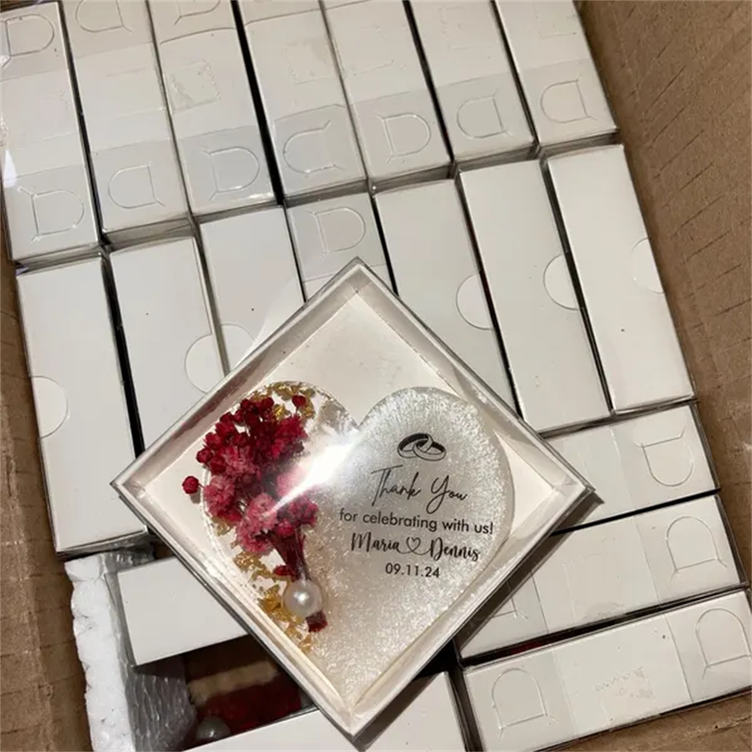 Personalized Magnet Favor for  - Wedding Favor Box avaliação e preço