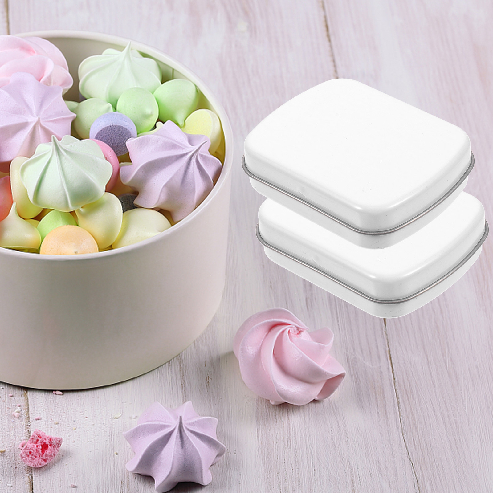 10Pcs Mini Tin Box Portable Sm - Wedding Favor Box avaliação e preço