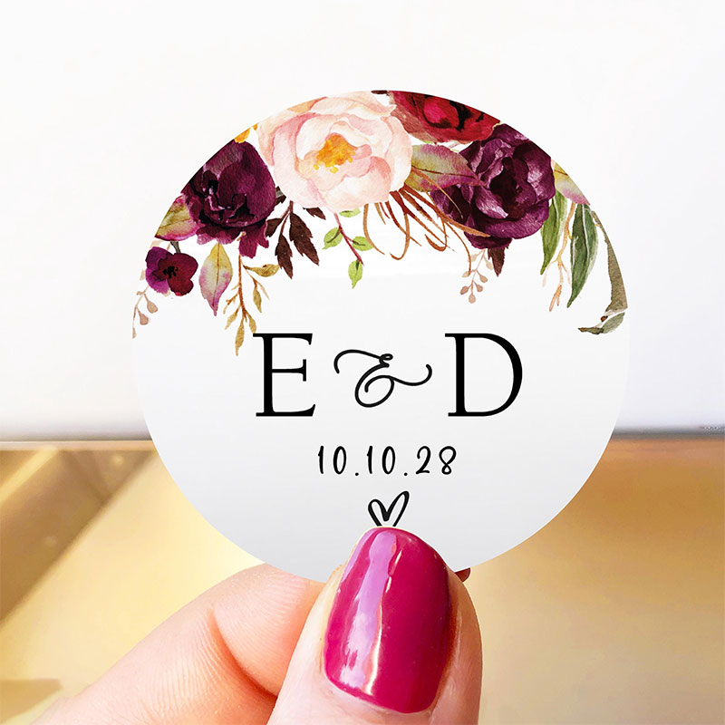 Personalized Floral Monogram W - Wedding Envelopes avaliação e preço
