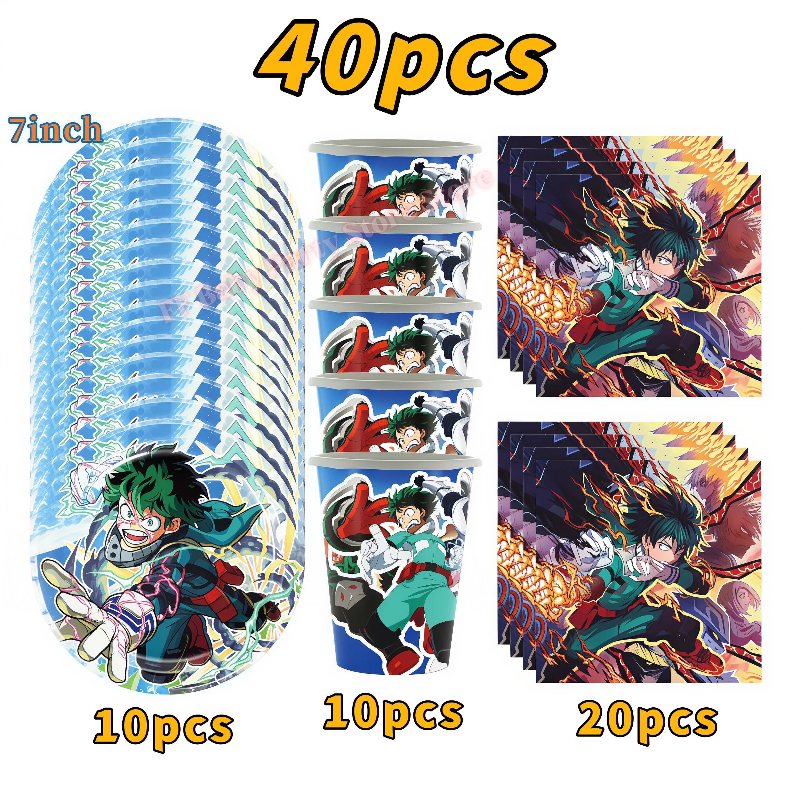 My Heroed Academia Birthday Pa - Wedding Supply Kit avaliação e preço