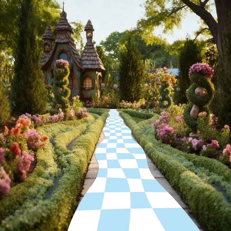 VIKAMA Checkerboard Runner Rug - Wedding Tap avaliação e preço