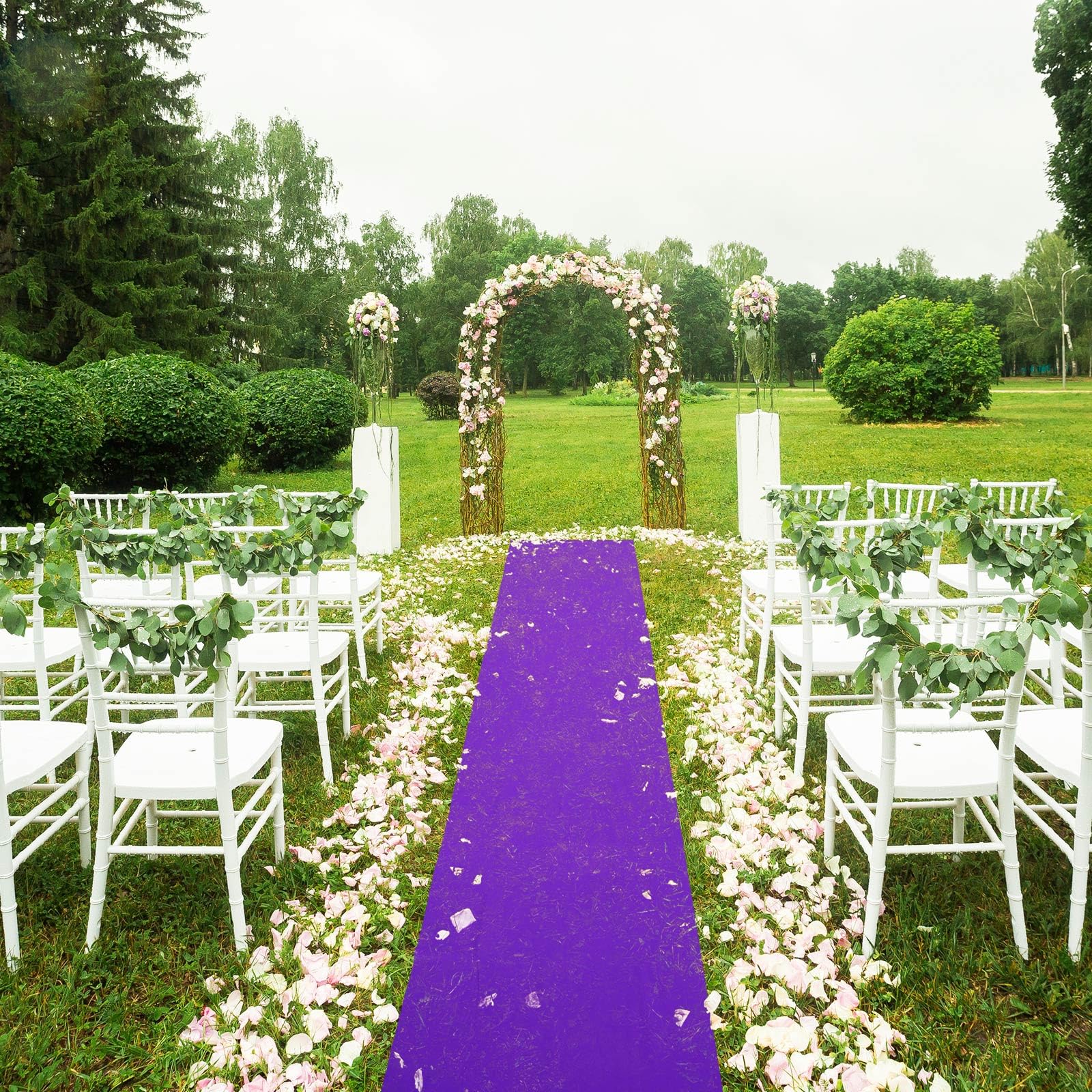 Pure Purple Non-woven Fabric W - Wedding Tap avaliação e preço