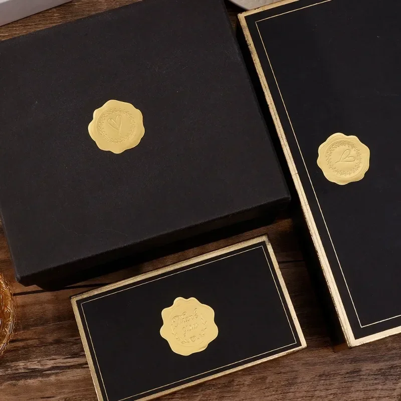 25/100Pcs Gold Embossed Heart  - Wedding Envelopes avaliação e preço