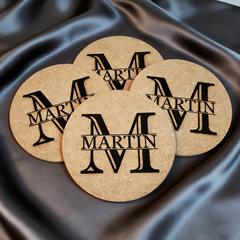 Personalized Cork Coasters Wed - Wedding Tap avaliação e preço