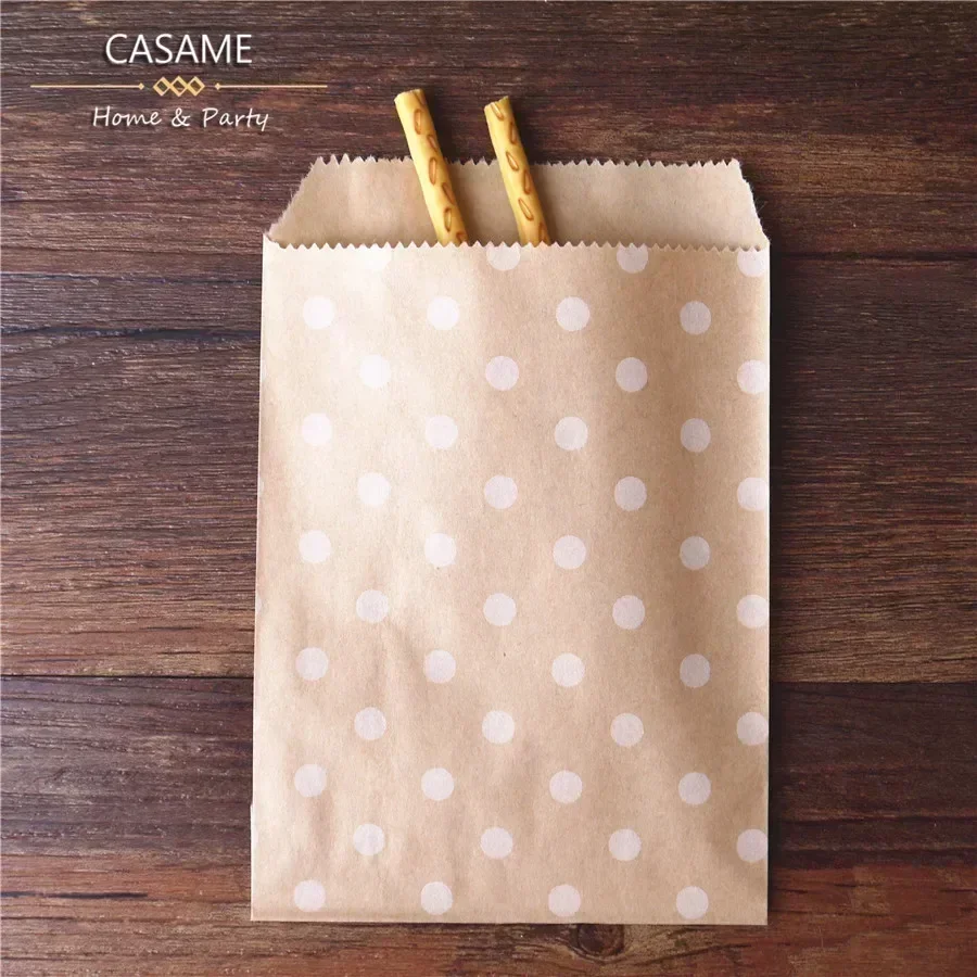 50pcs, 15x10cm Wave Dot Kraft  - Wedding Supply Business avaliação e preço