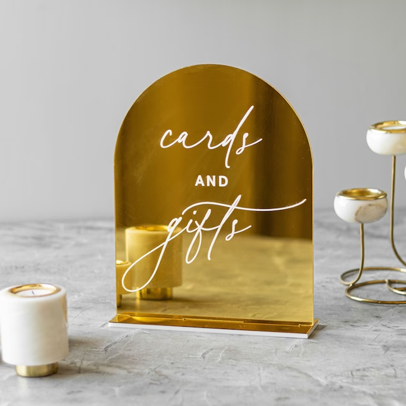 Set Of 4 Wedding Signs,In Lovi - Table Number Gold avaliação e preço