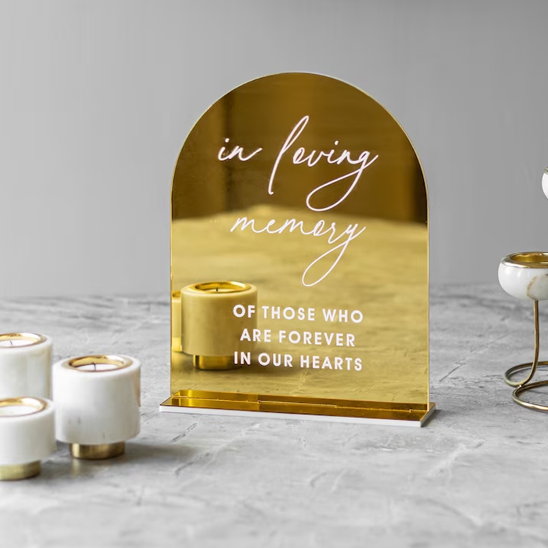 Set Of 4 Wedding Signs,In Lovi - Table Number Gold avaliação e preço