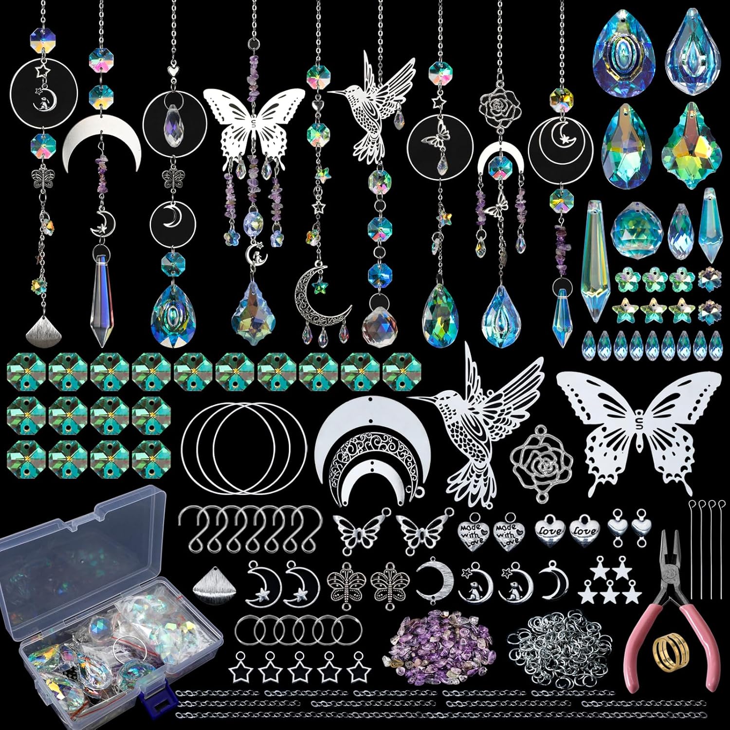 DIY 400pcs SunCatchers Making  - Wedding Supply Kit avaliação e preço