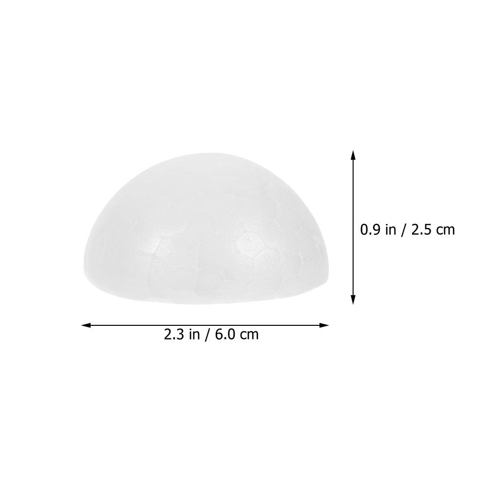 50Pcs White Half Ball Foam Flo - Wedding Supply Decor avaliação e preço