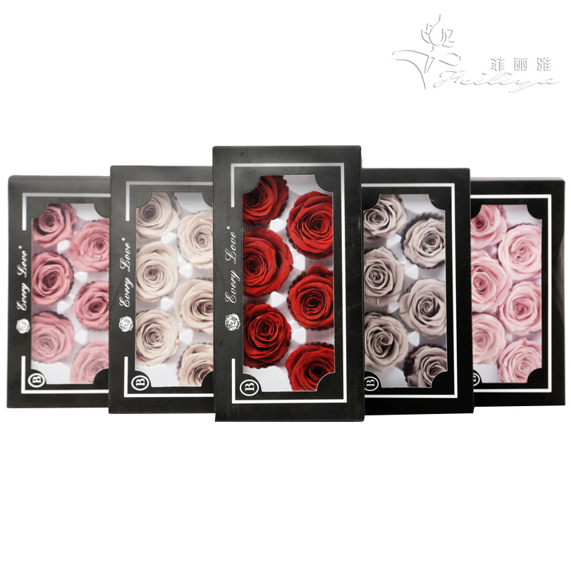 6pcs Eternal Rose Flower Heads - Wedding Supply Bulk avaliação e preço