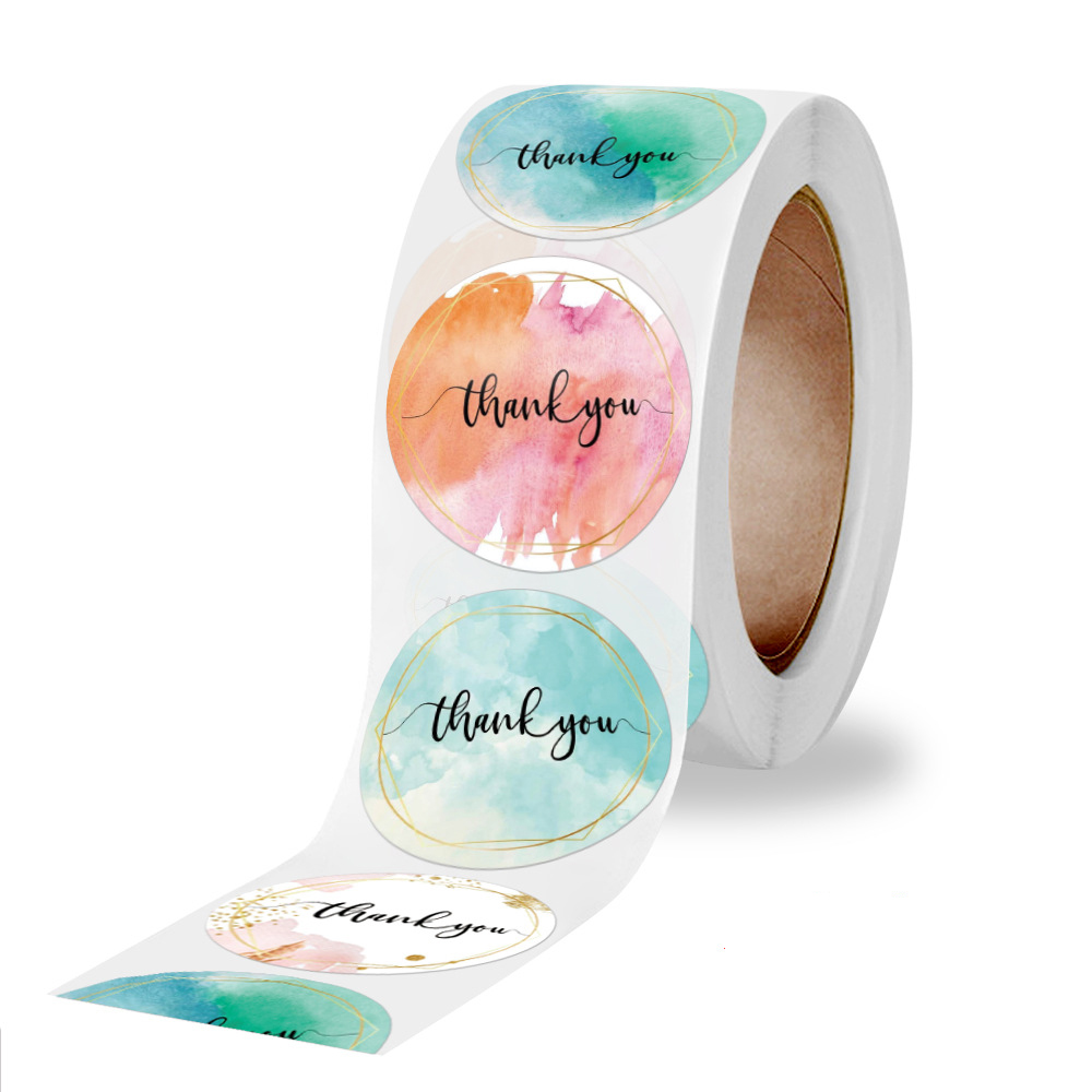 100-500 Pcs Thank You Stickers - Wedding Supply Business avaliação e preço