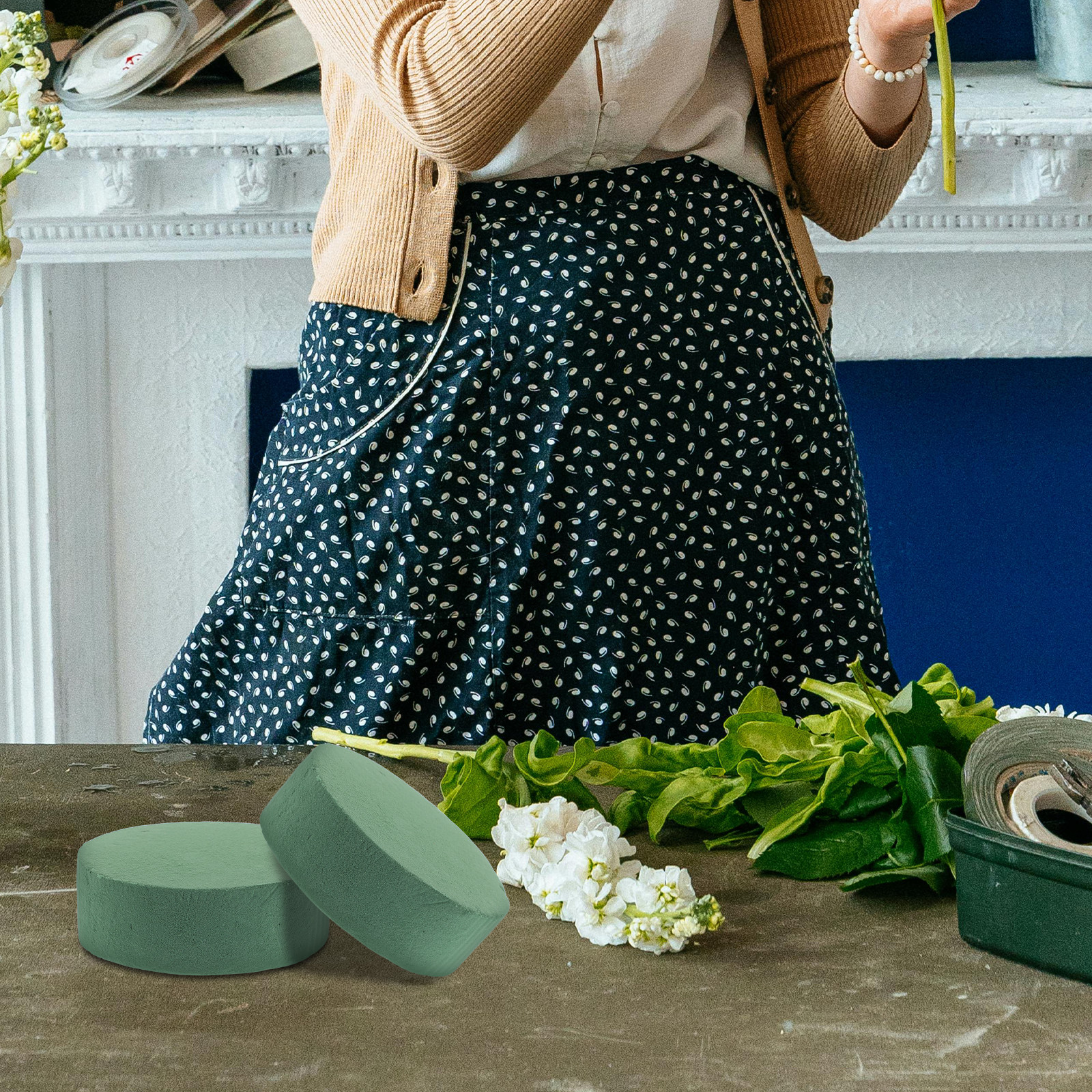 6Pcs Round Floral Foam Blocks  - Wedding Supply Decor avaliação e preço