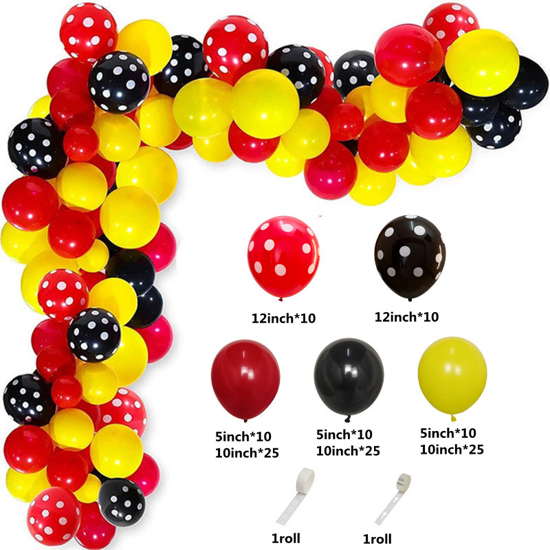 Red Black Yellow Balloon Garla - Wedding Supply Kit avaliação e preço