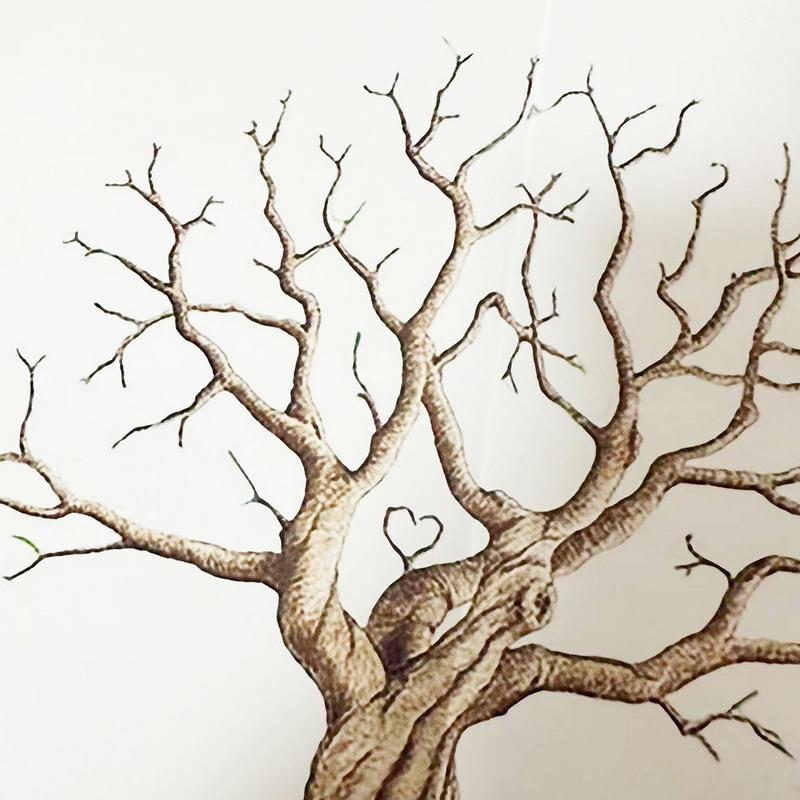Wedding Fingerprint Tree Paint - Personalized Guest Book avaliação e preço
