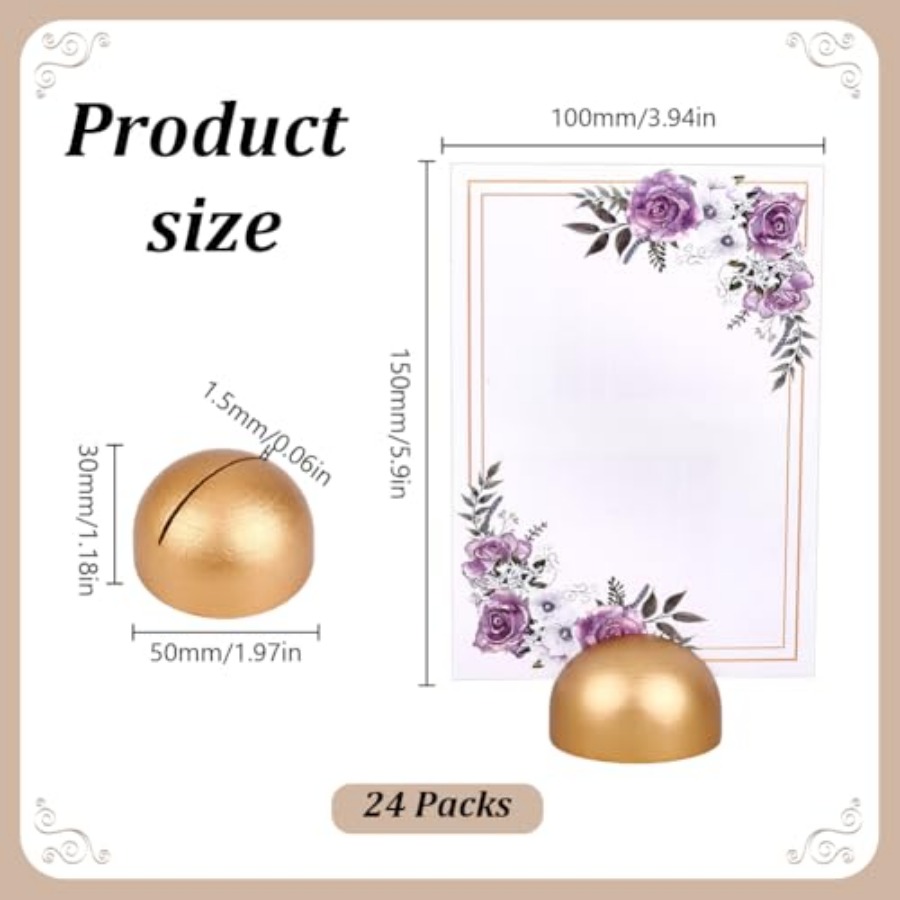 24 Pack Gold Table Number Hold - Table Number Gold avaliação e preço