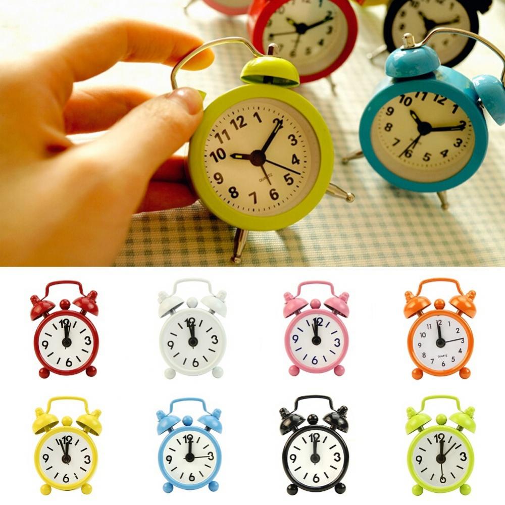 Portable Mini Alarm Clock Retr - Table Number Gold avaliação e preço