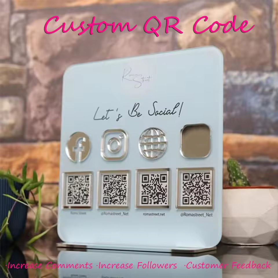 Personalized QR Code Acrylic S - Wedding Solution avaliação e preço