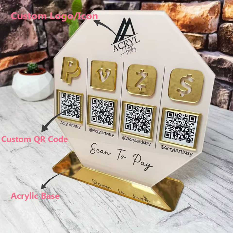 Personalized QR Code Acrylic S - Wedding Solution avaliação e preço