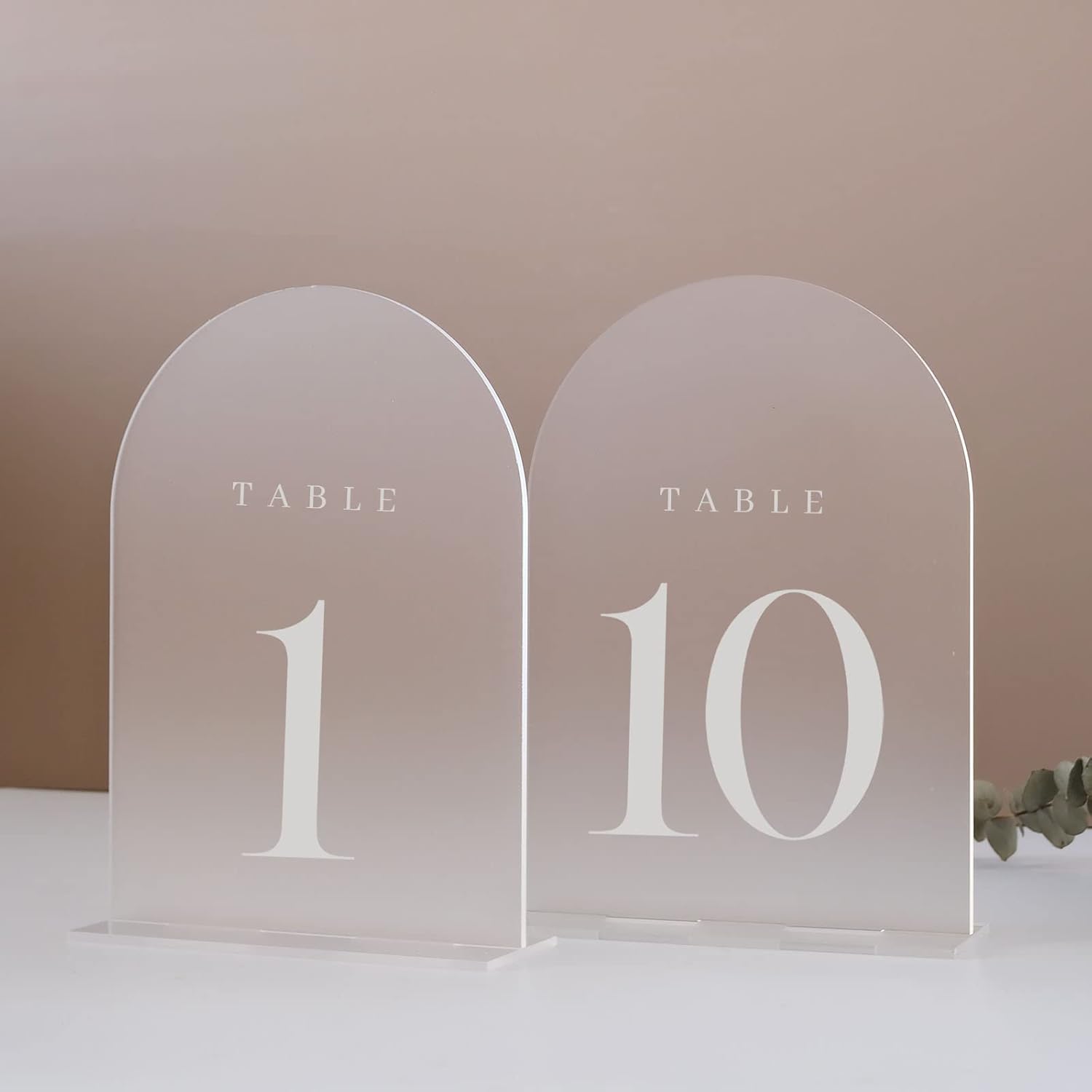 Arch Acrylic Table Numbers wit - Table Number Gold avaliação e preço