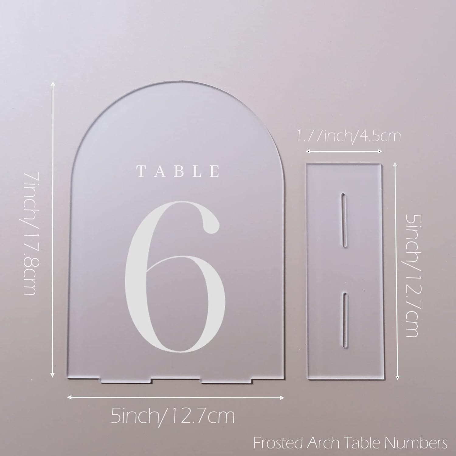 Arch Acrylic Table Numbers wit - Table Number Gold avaliação e preço