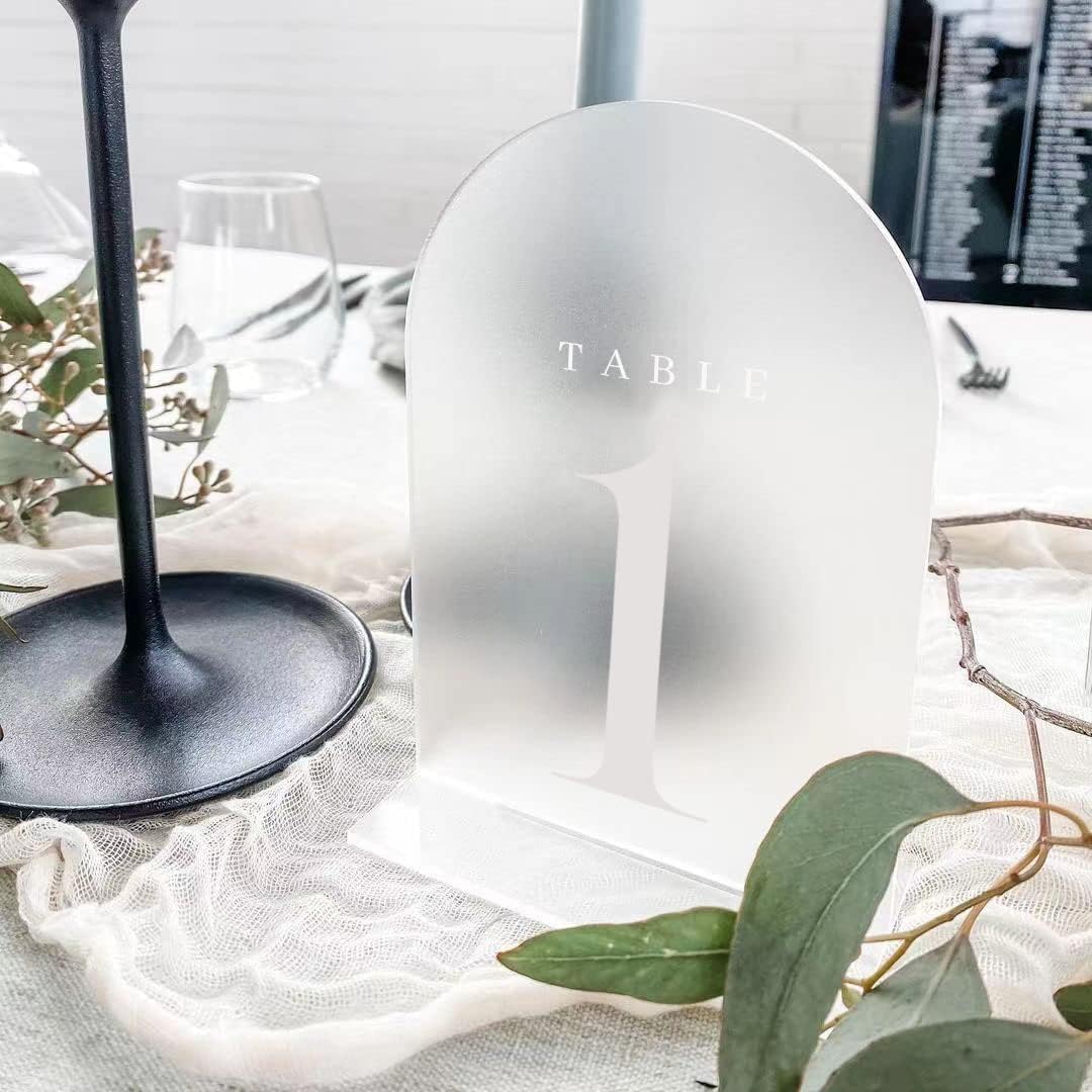 Arch Acrylic Table Numbers wit - Table Number Gold avaliação e preço
