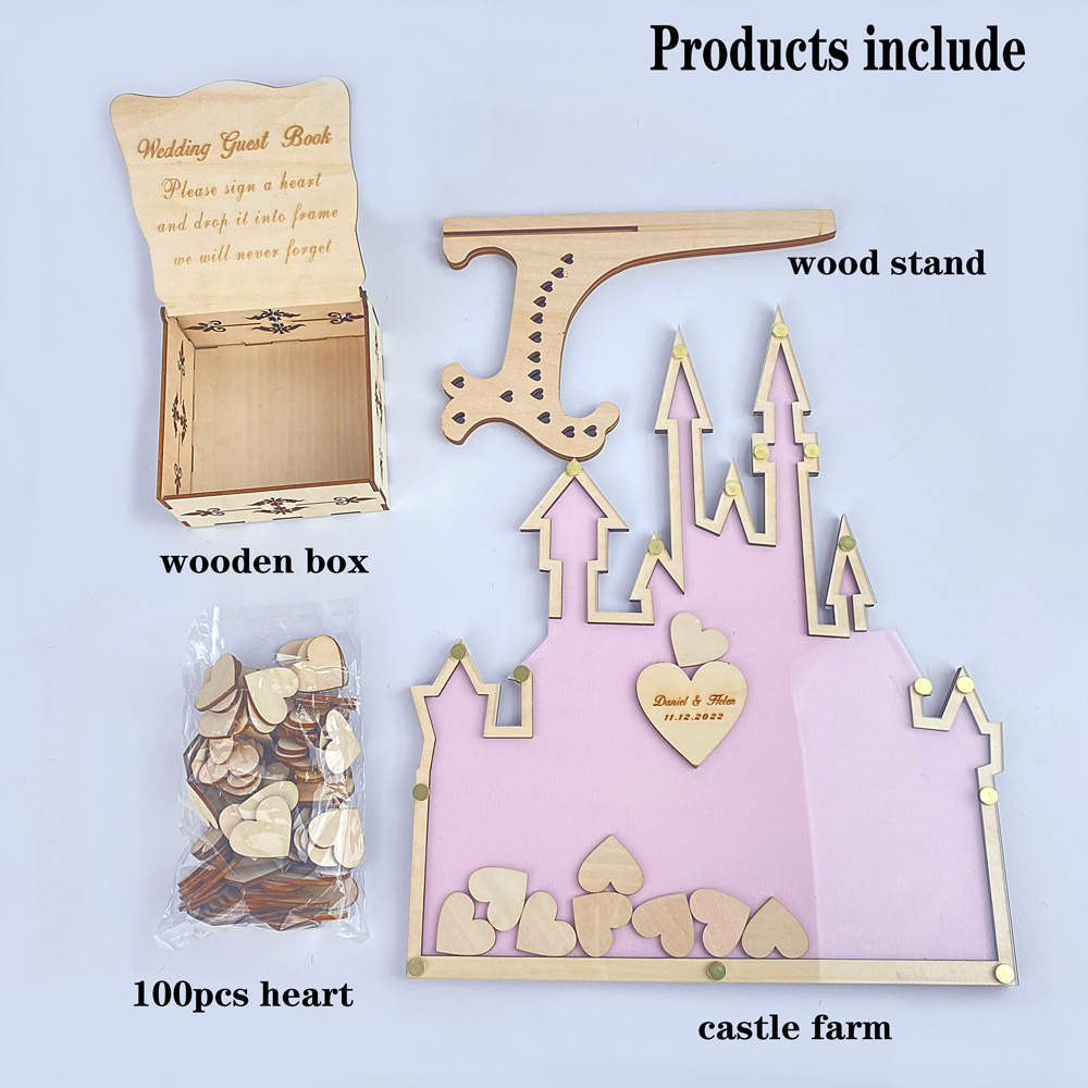 Personalized  Castle Guest Boo - Wedding Favor Box avaliação e preço