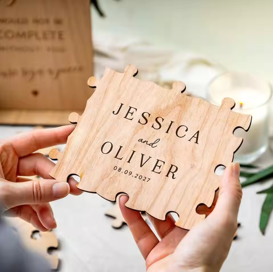 Rustic Wooden Personalized Wed - Personalized Guest Book avaliação e preço