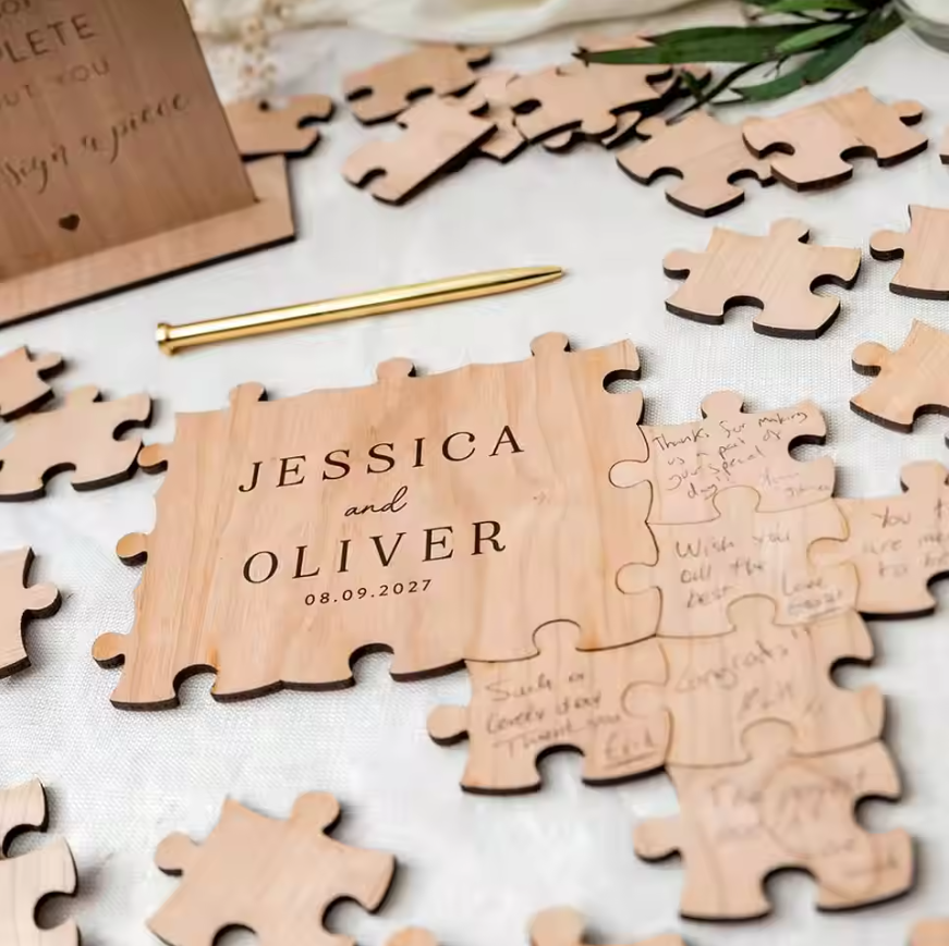 Rustic Wooden Personalized Wed - Personalized Guest Book avaliação e preço