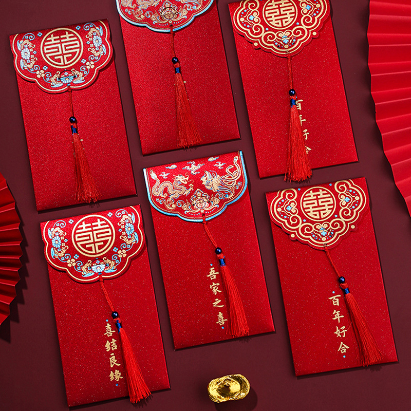10pcs Traditional Chinese Wedd - Wedding Envelopes avaliação e preço