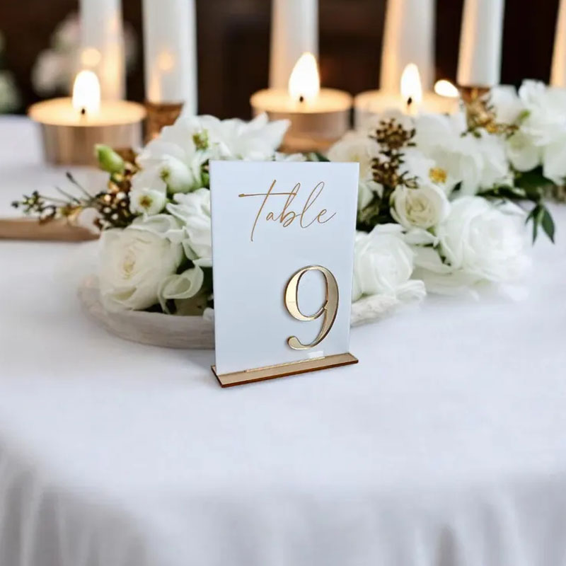 Wedding Table Numbers for Cere - Table Number Gold avaliação e preço