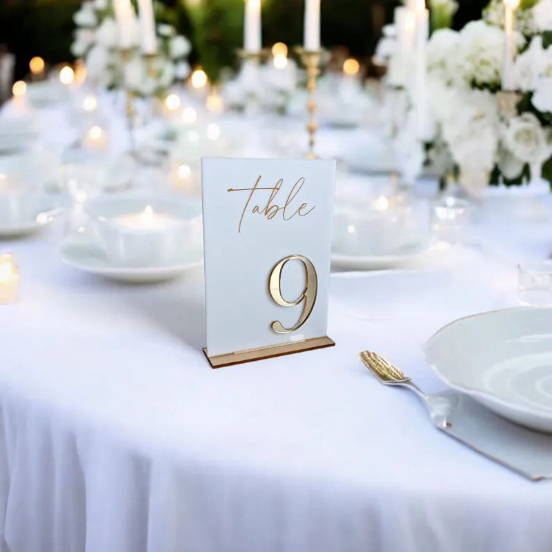 Wedding Table Numbers for Cere - Table Number Gold avaliação e preço