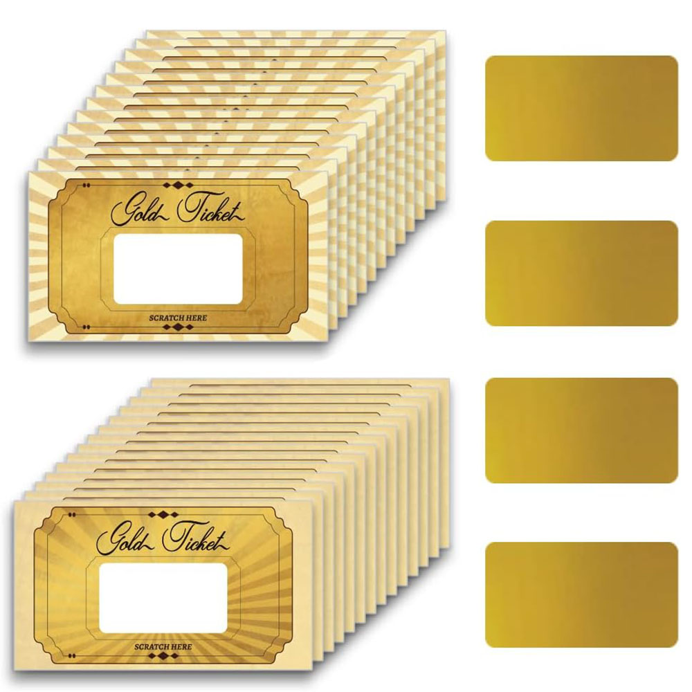 20 pcs Gold Scratch off Cards  - Wedding Supply Business avaliação e preço