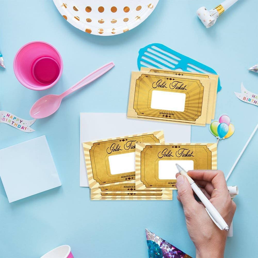 20 pcs Gold Scratch off Cards  - Wedding Supply Business avaliação e preço